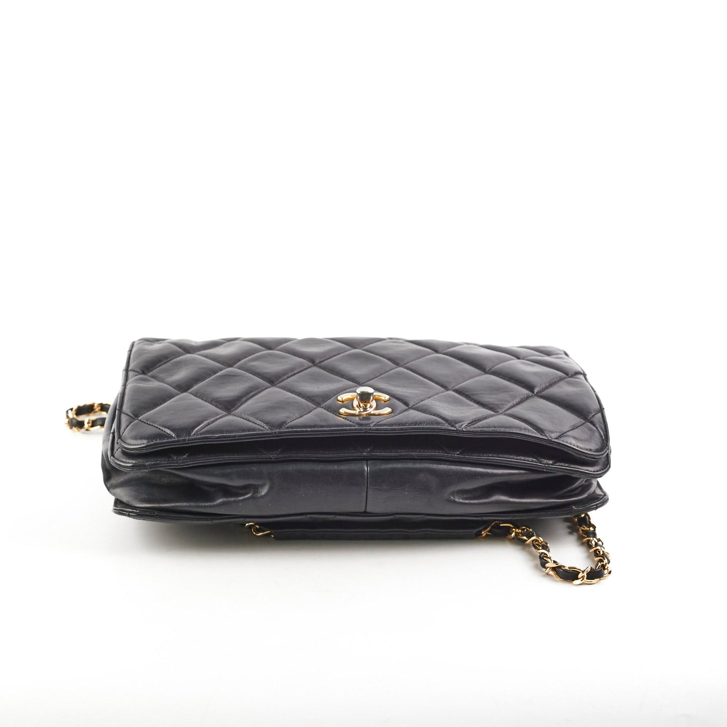 Chanel Vintage Lambskin Black Shoulder Bag