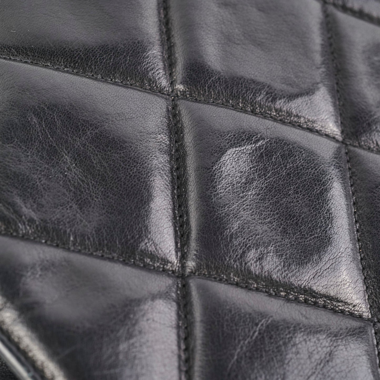Chanel Vintage Lambskin Black Shoulder Bag