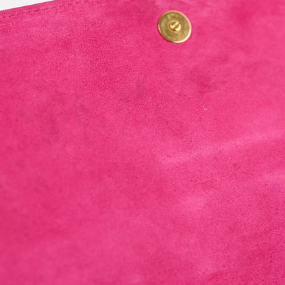 Saint Laurent Y Pink Large Clutch