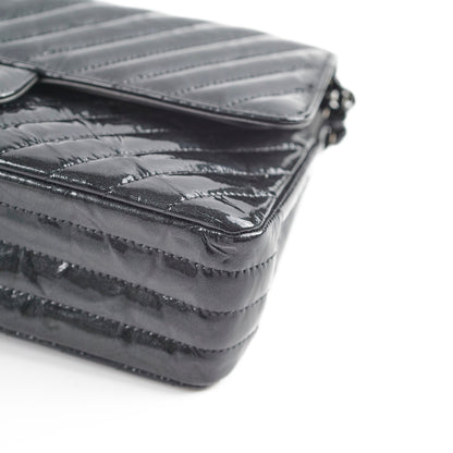 Deal of The Week - Chanel Medium/Large Double Classic Flap So Black Shoulder Bag