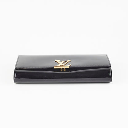 Louis Vuitton Louise Black Patent Clutch