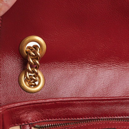 Gucci Marmont Small Black/ Red Shoulder Bag