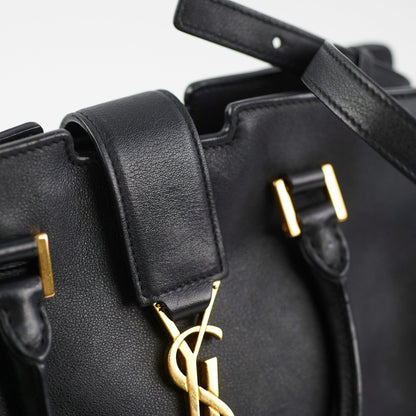Saint Laurent Toy Cabas Black Shoulder Bag