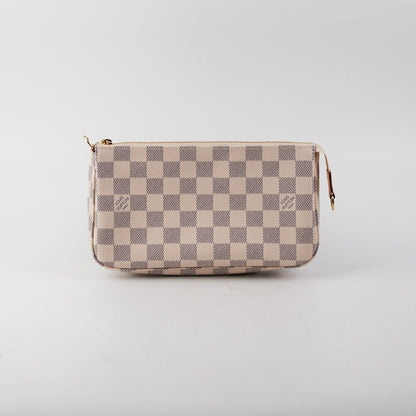 Louis Vuitton Pochette Damier Azur Shoulder Bag