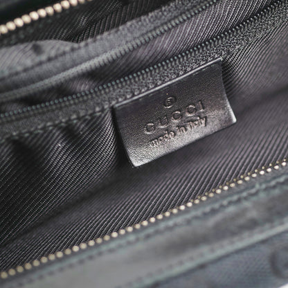 Gucci Vintage GG Canvas Black Shoulder Bag