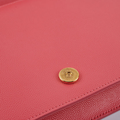 Saint Laurent Medium Kate Clutch Pink