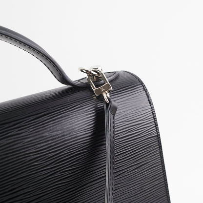 Louis Vuitton Epi Shoulder Bag Black