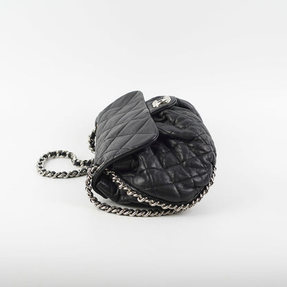 Chanel Black Matelasse Chain Shoulder Bag
