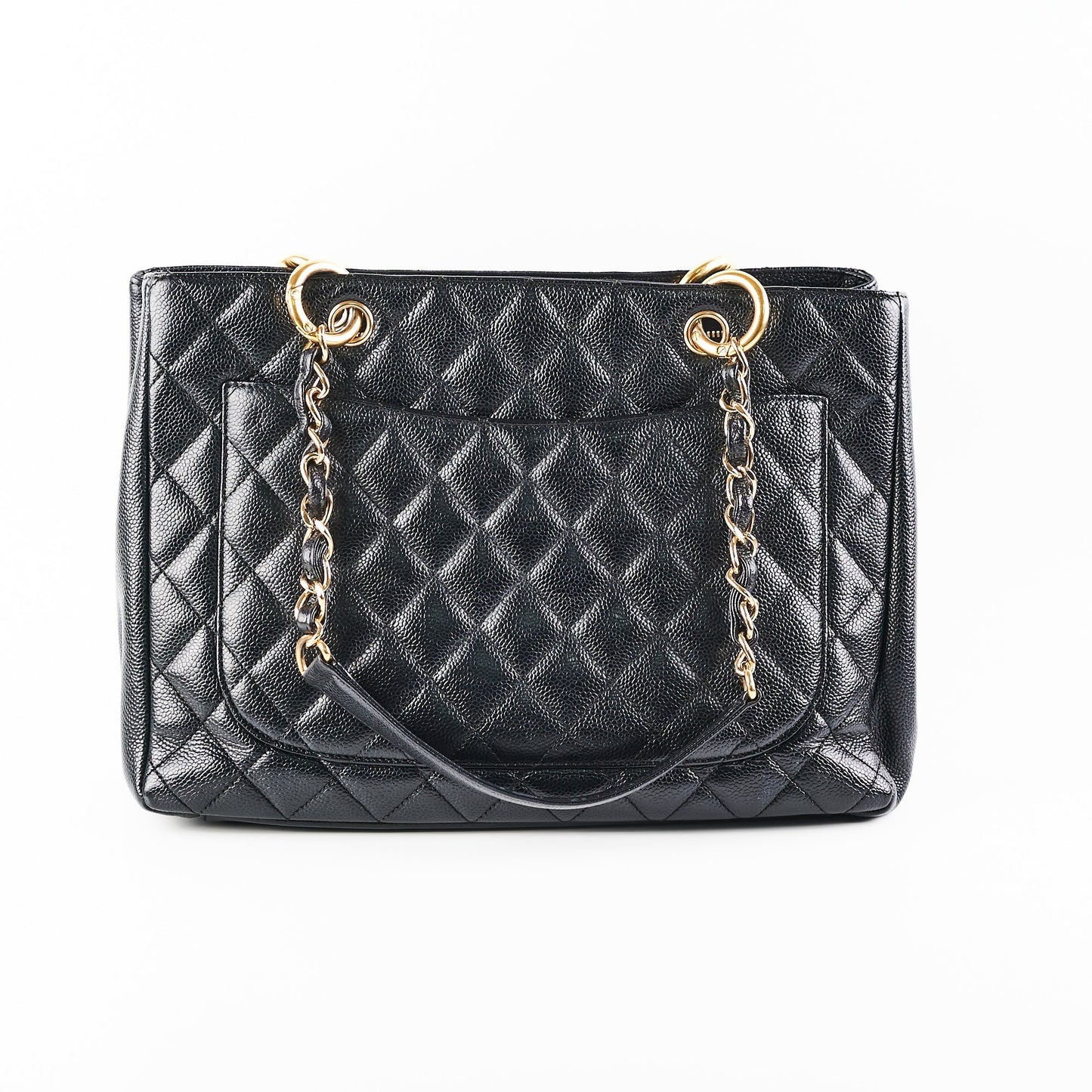 Chanel Grand Shopping Tote GST Black Caviar GHW Shoulder Bag