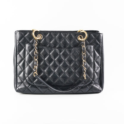 Chanel Grand Shopping Tote GST Black Caviar GHW Shoulder Bag