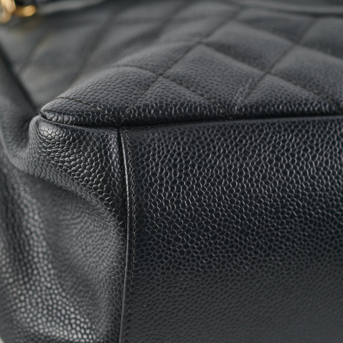 Chanel Grand Shopping Tote GST Black Caviar GHW Shoulder Bag