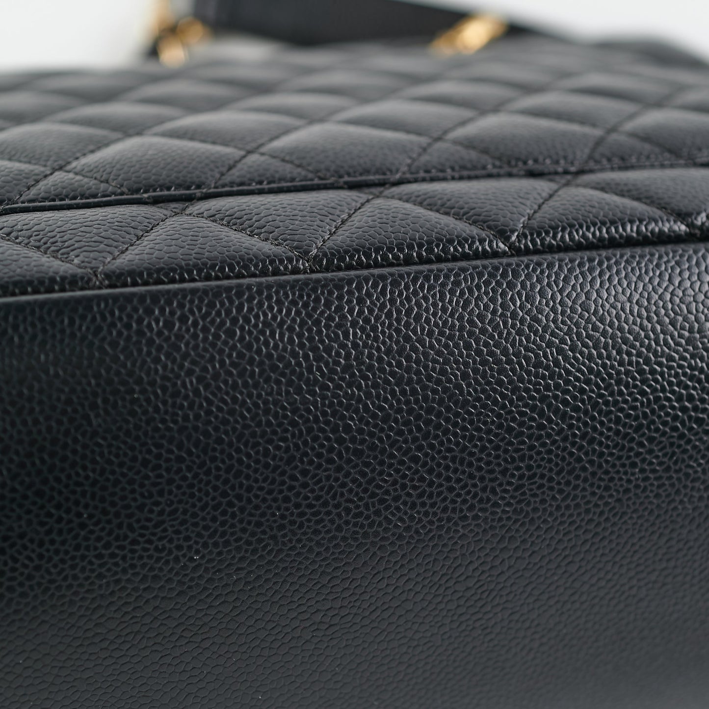 Chanel Grand Shopping Tote GST Black Caviar GHW Shoulder Bag