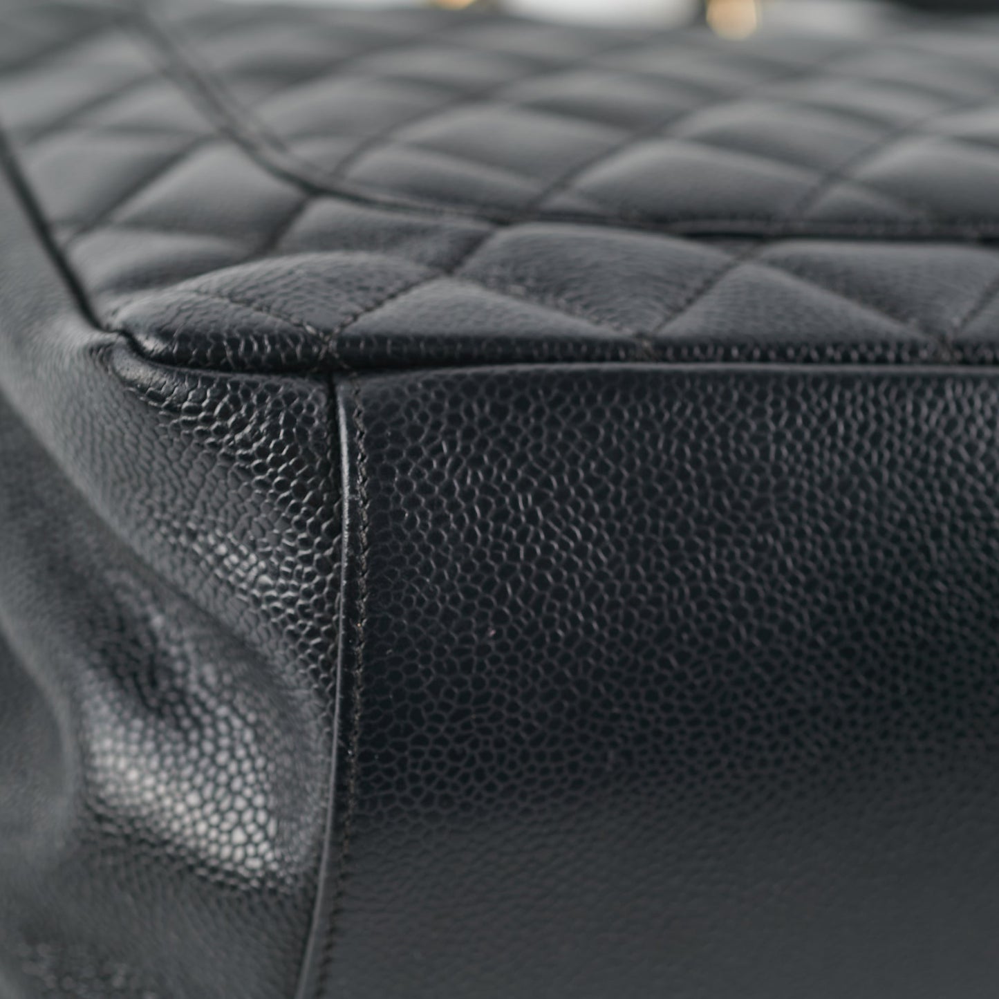 Chanel Grand Shopping Tote GST Black Caviar GHW Shoulder Bag