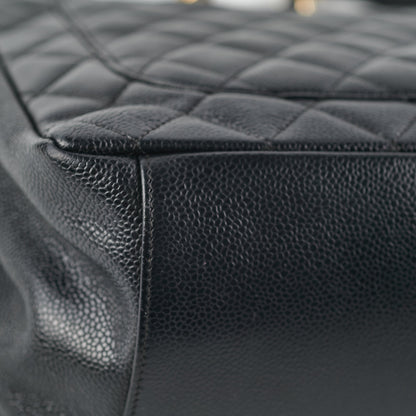 Chanel Grand Shopping Tote GST Black Caviar GHW Shoulder Bag
