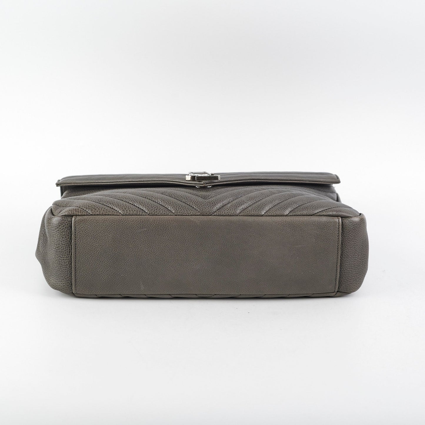 Saint Laurent Colleague Large Grey Shoulder Bag