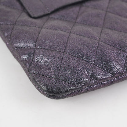 Chanel Iridescent Caviar Medium Night By The C Pouch Clutch