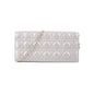 Dior Cannage Lambskin Silver Clutch