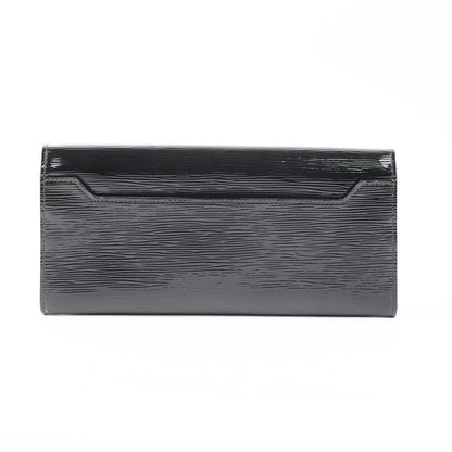 Louis Vuitton Patent Epi Clutch with Strap Black