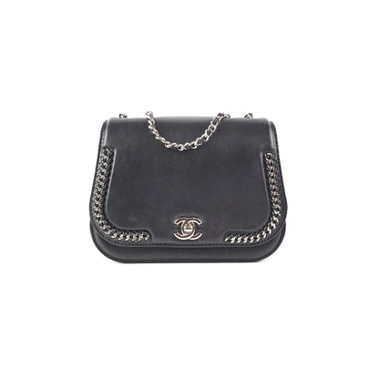 Chanel Seasonal Chain Flap Calfskin Shoulder Bag