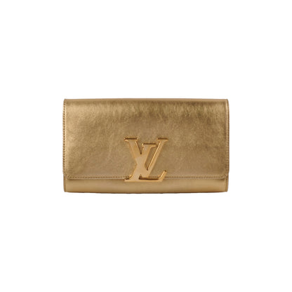 Louis Vuitton Louise Pochette Gold Clutch