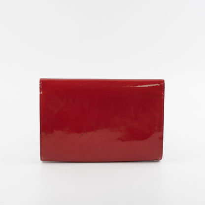 Louis Vuitton Louise MM Red Vernis Clutch