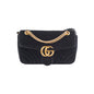 Gucci Marmont Small Suede Black Shoulder Bag