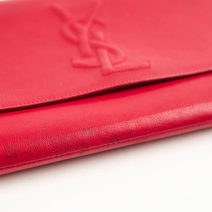 Saint Laurent Red Large Clutch