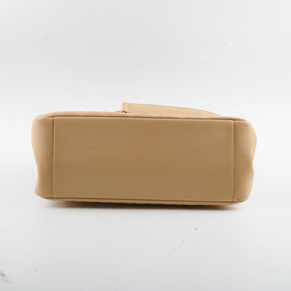 Chanel GST Caviar Beige Shoulder Bag - Series 20