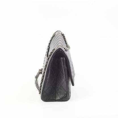Chanel Reissue 226 Black Calfskin Shoulder Bag