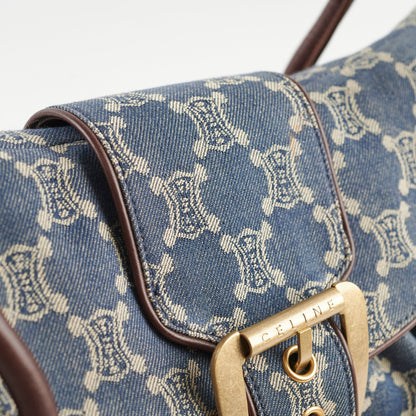 Celine Vintage Denim Shoulder Bag