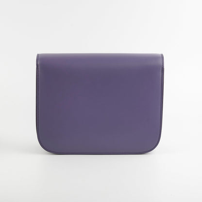 Celine Medium Purple Box Shoulder Bag