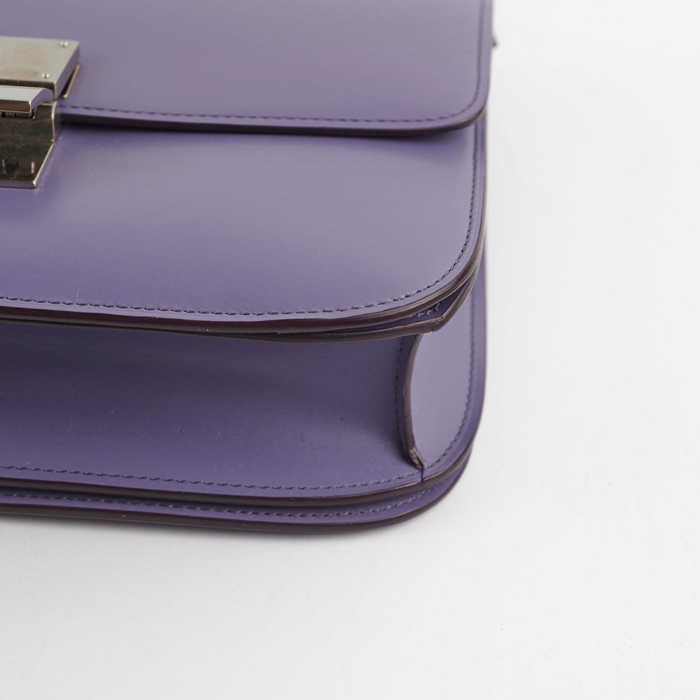 Celine Medium Purple Box Shoulder Bag
