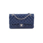 Chanel Classic Flap Medium/Large Caviar Blue Shoulder Bag
