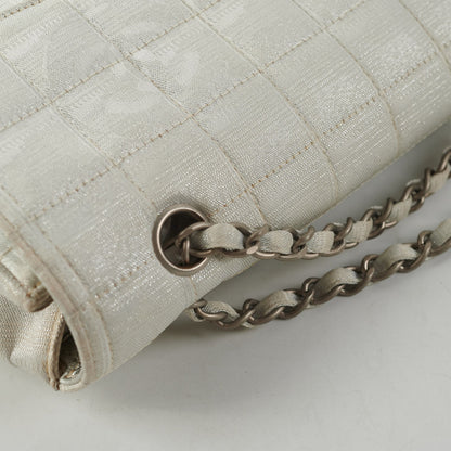 Chanel New Travel Line Chain Shoulder Bag Silver