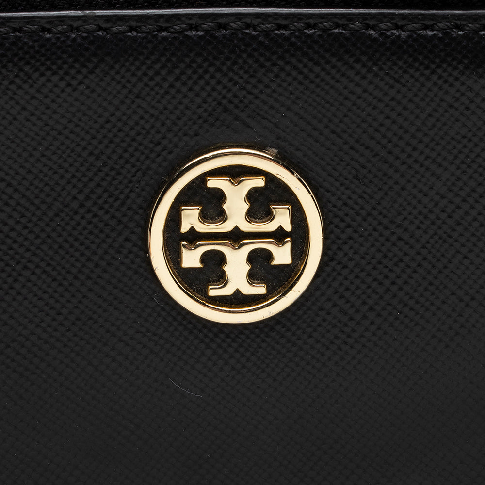 Tory Burch Saffiano Leather Robinson Double Zip Tote (SHF-13328)
