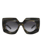 Valentino Womens Square/Rectangle Black Havana Black Havana Grey Fashion Designer Eyewear