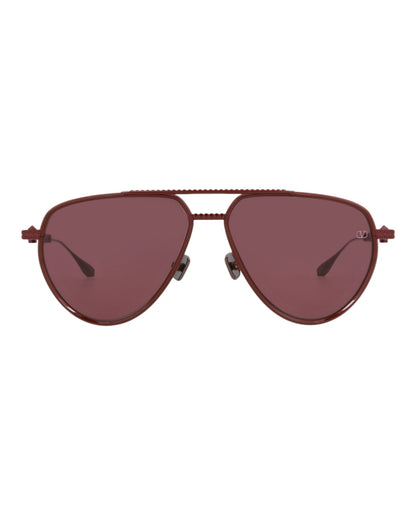 Valentino Unisex Aviator Bordeaux Bordeaux Bordeaux Fashion Designer Eyewear
