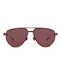 Valentino Unisex Aviator Bordeaux Bordeaux Bordeaux Fashion Designer Eyewear