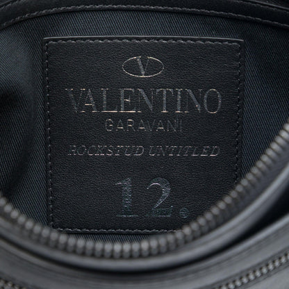 Valentino Leather Rockstud Untitled Wristlet Clutch