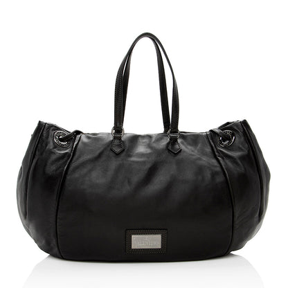 Valentino Leather Sequin Chain Glam Convertible Tote - FINAL SALE (SHF-15609)