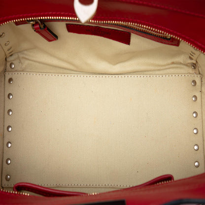 Valentino Small Leather Rockstud Trapeze Satchel