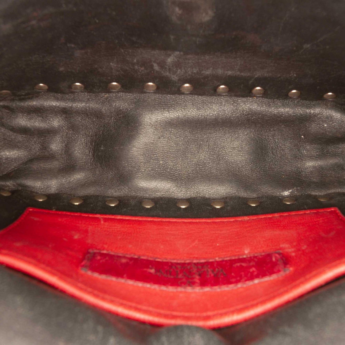 Valentino Small Metallic Lambskin Rockstud Spike Satchel