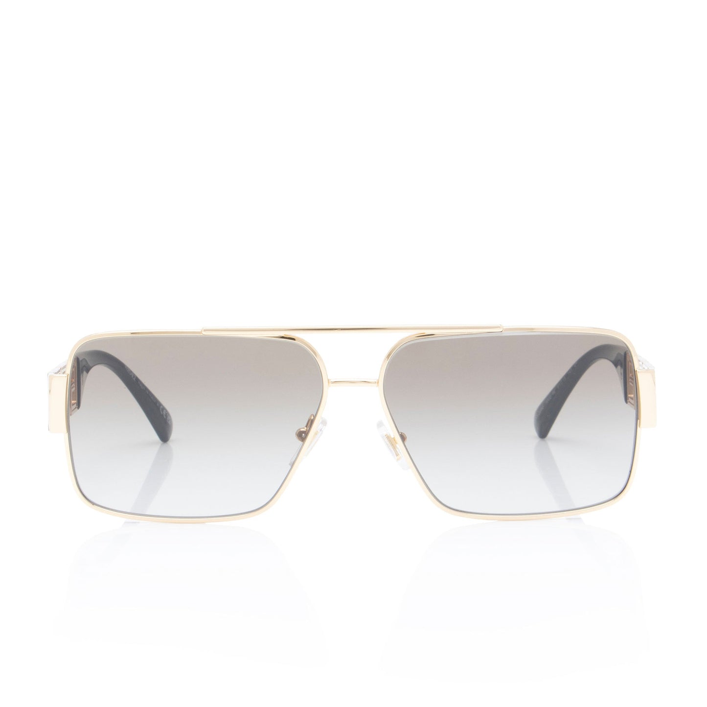 Versace Greca Cutout Rectangular Sunglasses