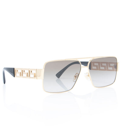 Versace Greca Cutout Rectangular Sunglasses