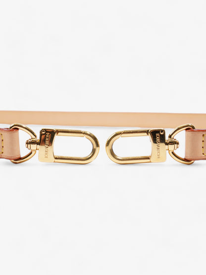Louis Vuitton Adjustable Shoulder Strap Light Beige Leather