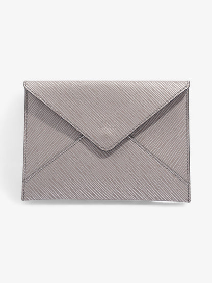 Louis Vuitton Louis Vuitton Epi Leather Invitation Envelope Clutch Grey Epi Leather