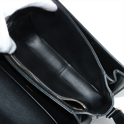 CELINE Medium Triomphe Leather Shoulder bag Black