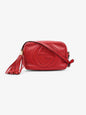 Gucci Soho Leather Shoulder bag Red Red Small