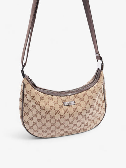 Gucci GG Canvas Shoulder Bag Beige / Brown Canvas
