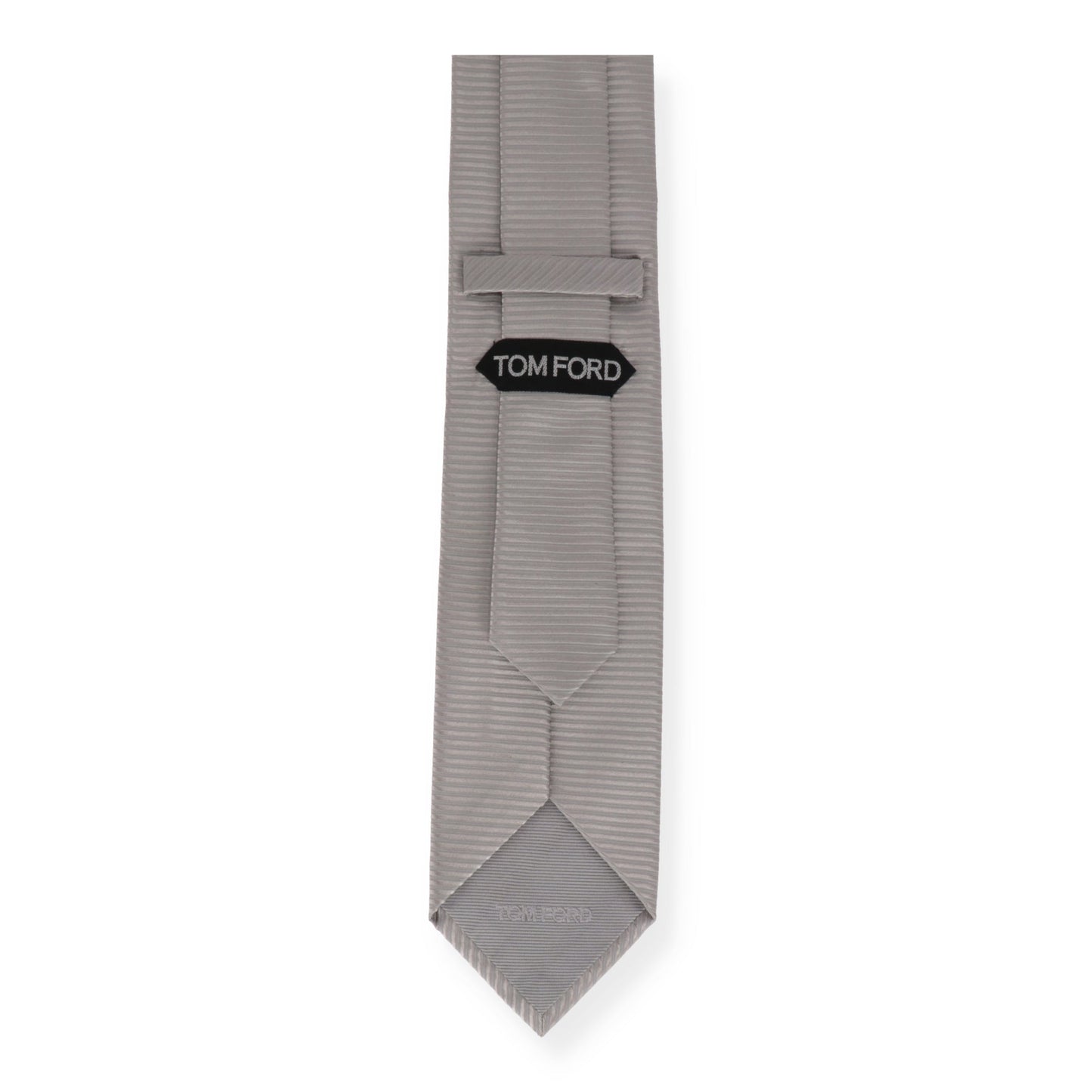 Tom Ford Mens Silver Tie